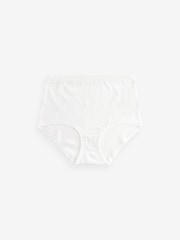 Black/White Full Brief Geo Lace Trim Knickers 4 Pack - Image 5 of 8