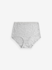 Black/White Full Brief Geo Lace Trim Knickers 4 Pack - Image 6 of 8