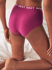 Pink/Purple/Green Midi Logo Knickers 4 Pack - Image 3 of 9