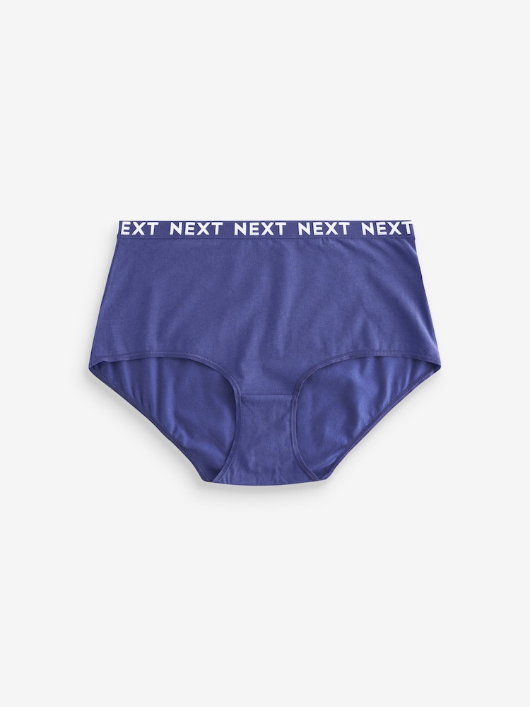 Pink/Purple/Green Midi Logo Knickers 4 Pack - Image 6 of 9