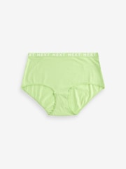 Pink/Purple/Green Midi Logo Knickers 4 Pack - Image 8 of 9