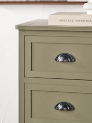Pacific Olive Pine Wood 5 Drawer Unit - Image 4 of 6