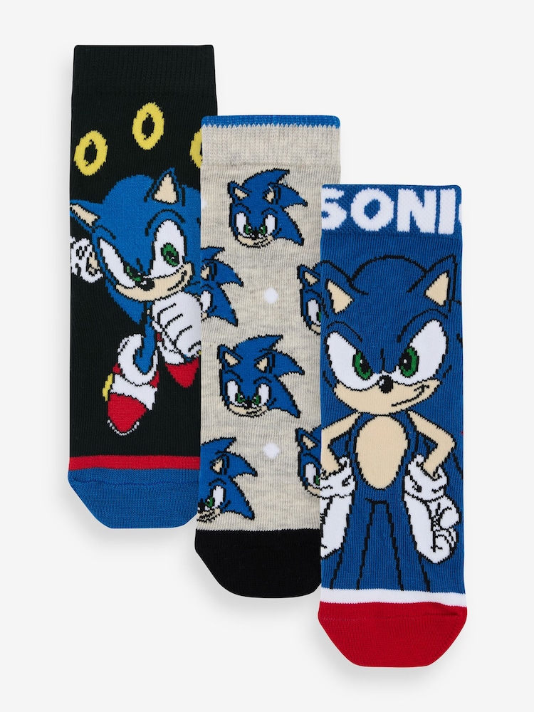 Character Sonic Socks 3 Pack - Bild 1 von 4