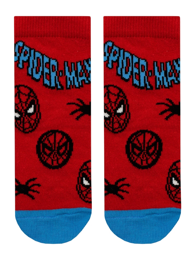 Character Grey Marvel 100% Cotton Socks 3 Pack - Image 4 of 4