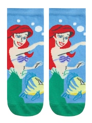 Character Yellow Disney Princess 100% Cotton Socks 3 Pack - Image 4 of 4