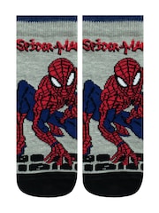 Character Red Spiderman 100% Cotton Socks 3 Pack - Image 2 of 4
