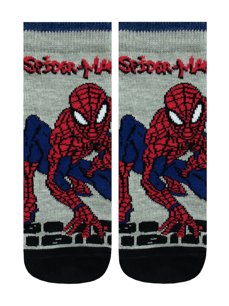 Character Red Spiderman 100% Cotton Socks 3 Pack - Image 2 of 4