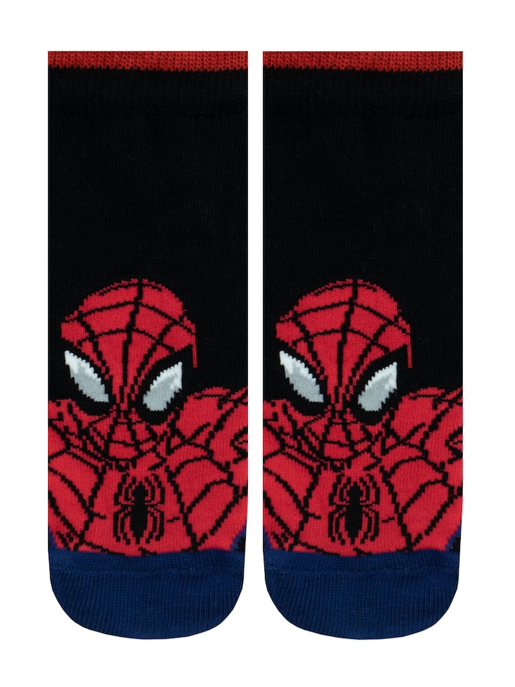 Character Red Spiderman 100% Cotton Socks 3 Pack - Image 4 of 4