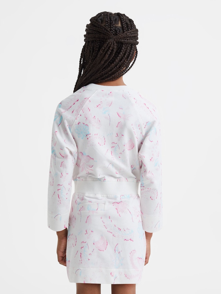 Reiss Multi Janey 9-13 yrs Cotton Jersey Blend Crew Neck Dress - Image 5 of 5
