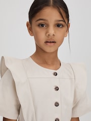 Reiss Stone Jess 4-9 yrs Flared Denim Dress - Image 4 of 6