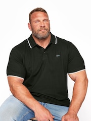 BadRhino Big & Tall Black Core Polo Shirt - Image 1 of 3