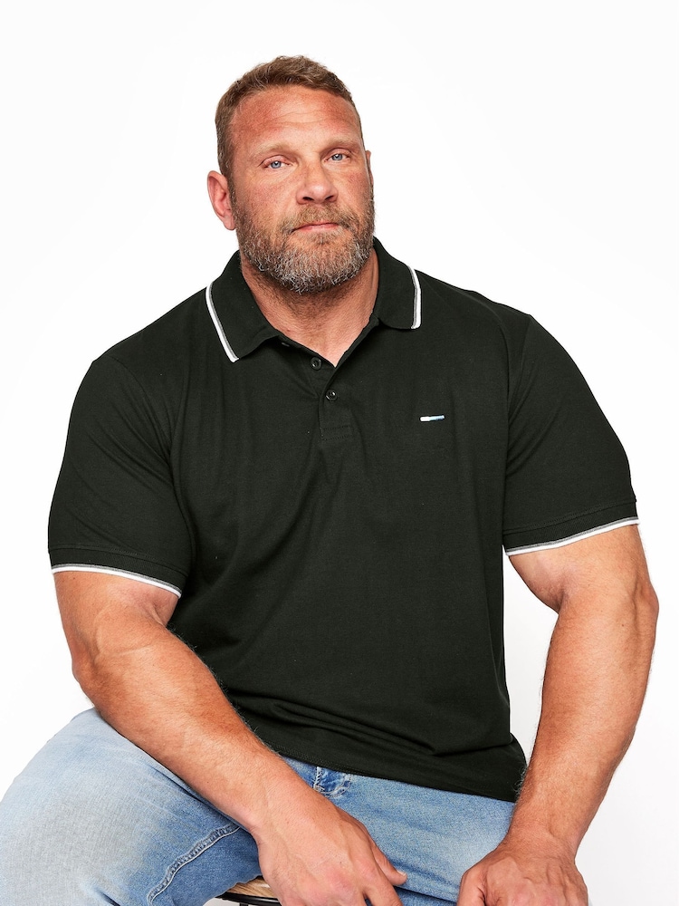 BadRhino Big & Tall Black Core Polo Shirt - Image 1 of 3