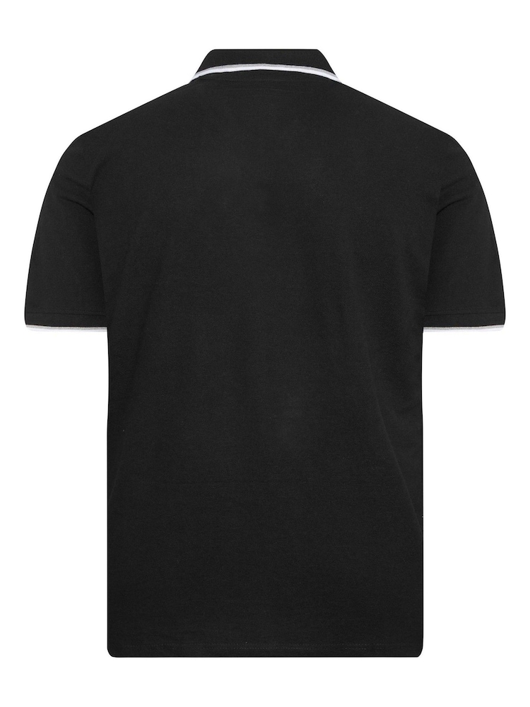 BadRhino Big & Tall Black Core Polo Shirt - Image 3 of 3