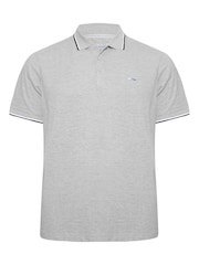 BadRhino Big & Tall Light Grey Core Polo Shirt - Image 2 of 3