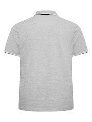 BadRhino Big & Tall Light Grey Core Polo Shirt - Image 3 of 3