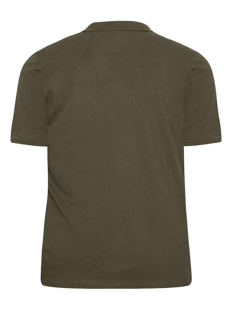 Grün - Badrhino Big & Tall Core Polo-Shirt - Bild 3 von 3 Grün - Badrhino Big & Tall Core Polo-Shirt - Bild 3 von 3