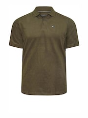 BadRhino Big & Tall Black 100% Cotton Core Polo Shirts 3 Pack - Image 3 of 5