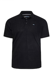 BadRhino Big & Tall Black 100% Cotton Core Polo Shirts 3 Pack - Image 5 of 5