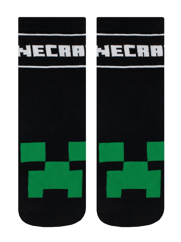 Character Green Minecraft Socks 3 Pack - Image 4 of 4