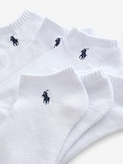Polo Ralph Lauren White Cushioned Low-Cut Socks 6 Pack - Image 4 of 4