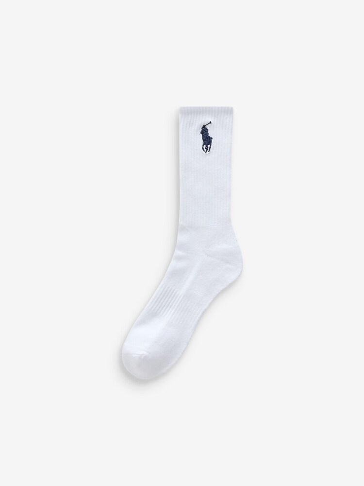 Polo Ralph Lauren Multi Large Pony Logo Crew Socks 3 Pack - Image 3 of 6