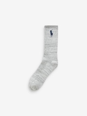 Polo Ralph Lauren Multi Large Pony Logo Crew Socks 3 Pack - Image 5 of 6