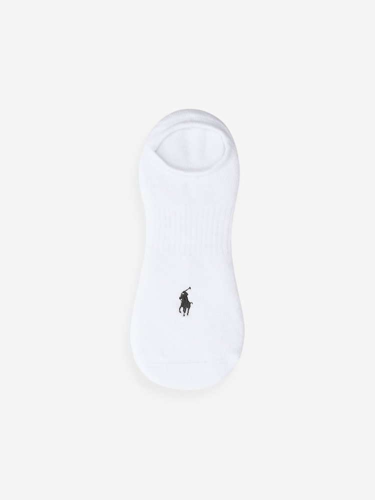 Polo Ralph Lauren White 100% Cotton Pop White Socks 6 Pack - Image 2 of 7