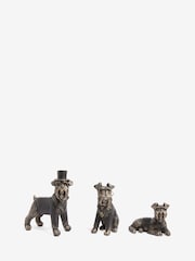 Set of 3 Black Wilson The Schnauzer Ornaments - Image 4 of 6