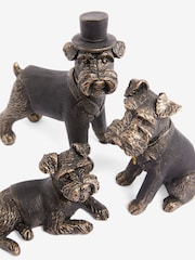 Set of 3 Black Wilson The Schnauzer Ornaments - Image 6 of 6