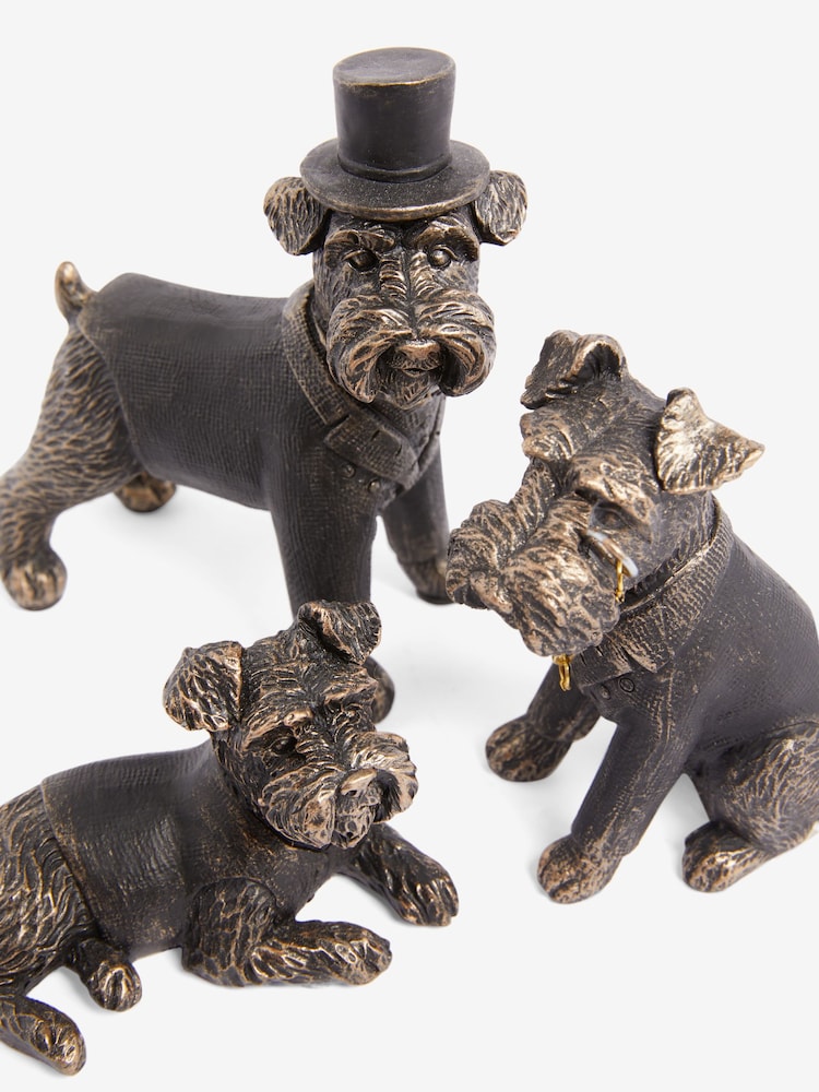 Set of 3 Black Wilson The Schnauzer Ornaments - Image 6 of 6