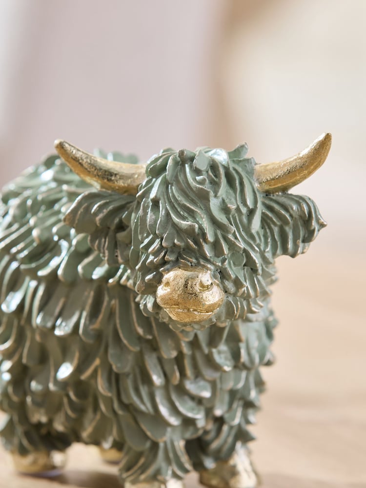 Green Hamish the Highland Cow Ornament - Image 2 of 5