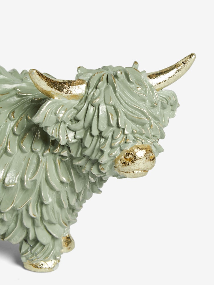 Green Hamish the Highland Cow Ornament - Image 5 of 5