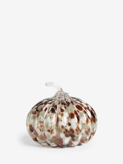 Orange Confetti Glass Pumpkin Ornament - Image 3 of 3