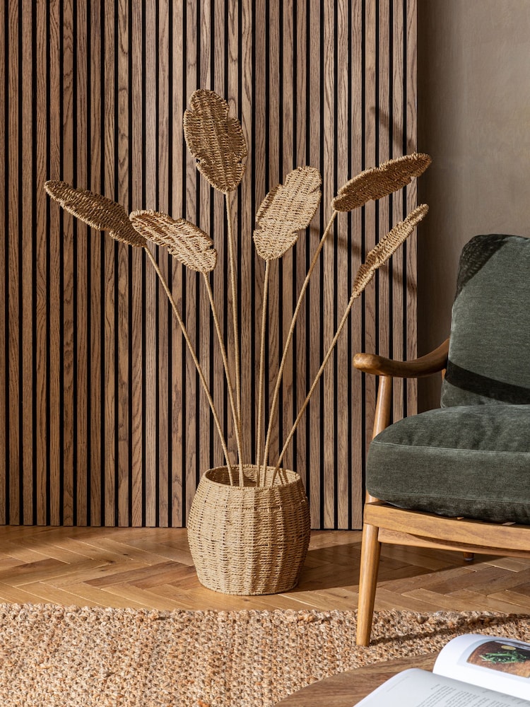 Natural Extra Large Woven Plant Ornament - Image 1 of 4