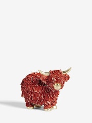 Orange Hamish the Highland Cow Ornament - Image 4 of 5