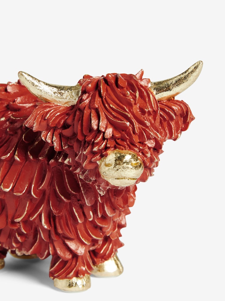Orange Hamish the Highland Cow Ornament - Image 5 of 5