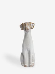 Grey Ceramic Dog Ornament - Image 2 of 4