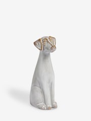 Grey Ceramic Dog Ornament - Image 3 of 4