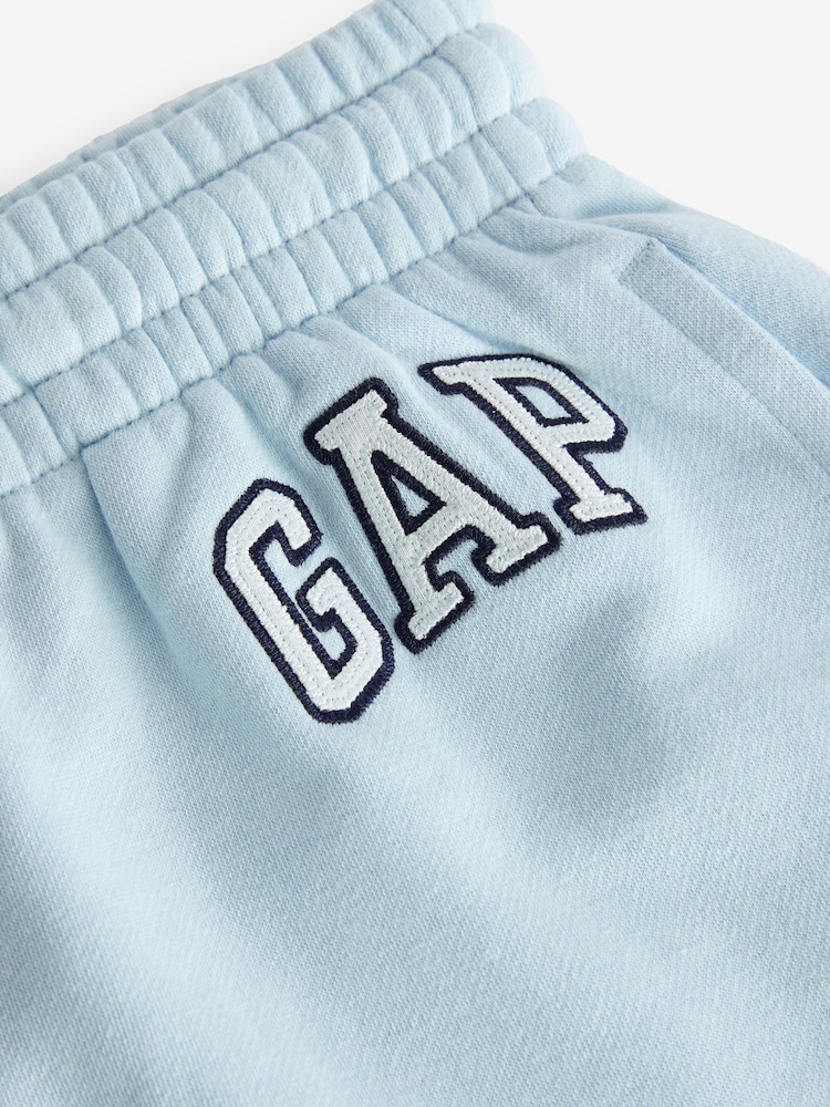 Gap Blue Pull On Logo Jogger Shorts - Image 3 of 3