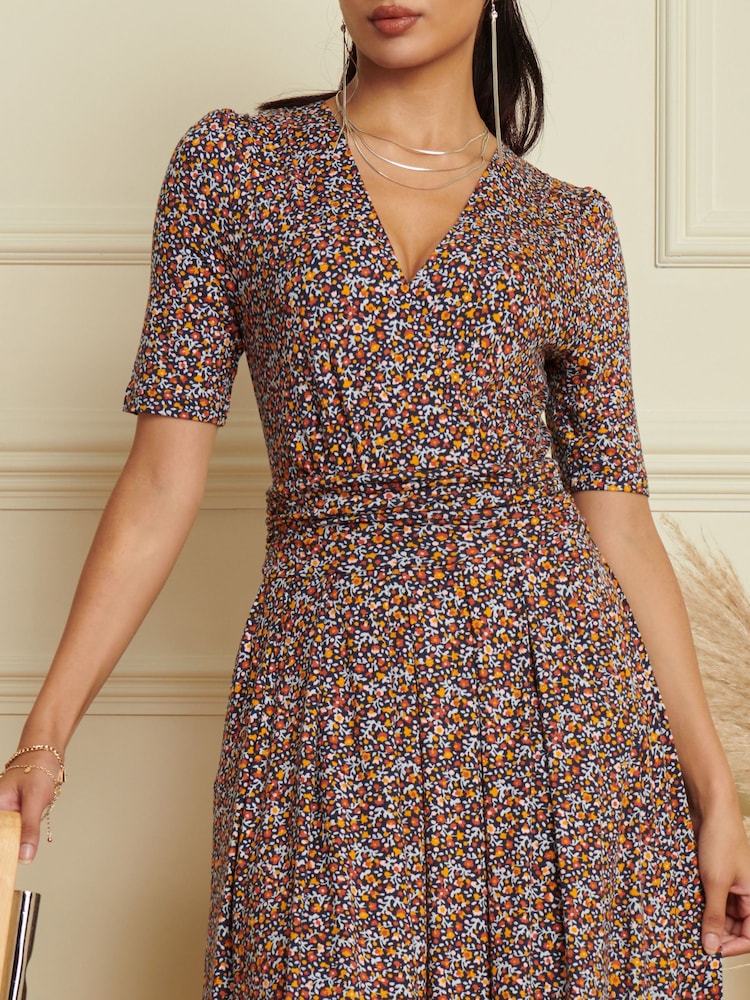 Jolie Moi Multi Wrap Front Viscose Maxi Dress - Image 6 of 6