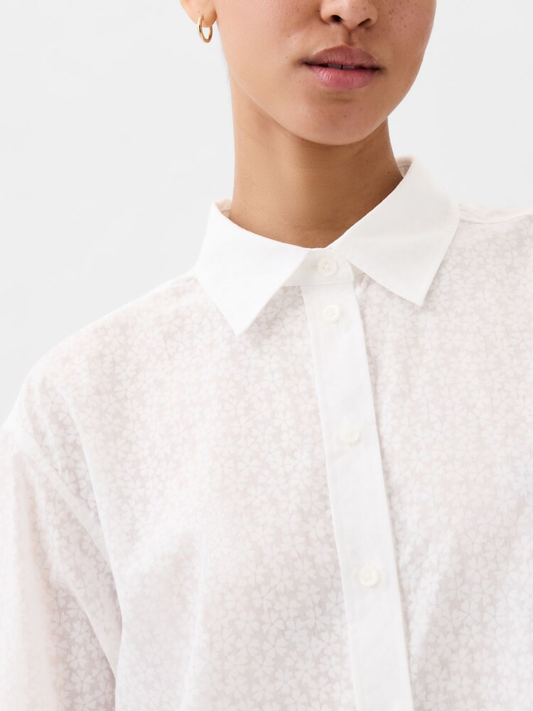 Gap Sheer Floral Oversized Shirt - Bild 4 von 4