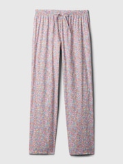 Rosa geblümt - Gap Gestreifte Pyjamahose aus Popeline - Bild 3 von 3