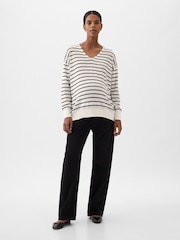 Gap White Maternity Linen-Blend Jumper - Image 1 of 1