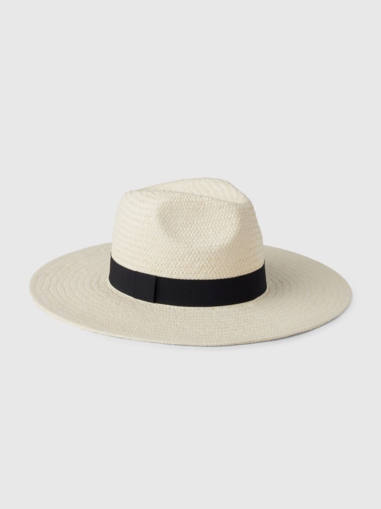 Gap Beige Adults Straw Panama Hat - Image 1 of 1