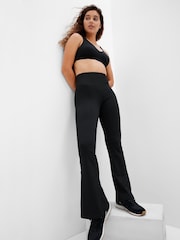 Gap Black Sky High Studio Flare Leggings - Image 1 of 4