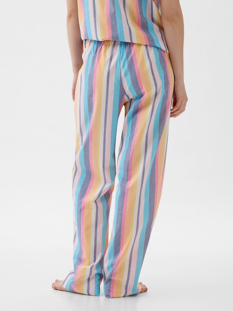 Gap Multi Stripe Poplin Stripe Pyjama Trousers - Image 2 of 3 Gap Multi Stripe Poplin Stripe Pyjama Trousers - Image 2 of 3