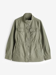 Gap Green Ruched Waist Utility Jacket - Image 5 of 9