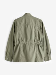 Gap Green Ruched Waist Utility Jacket - Image 6 of 9