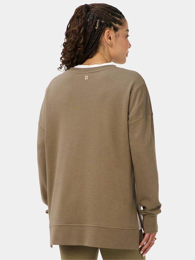 Sweaty Betty Brown After Class Longline Sweatshirt - Image 2 of 6
