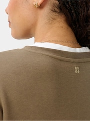 Sweaty Betty Brown After Class Longline Sweatshirt - Image 5 of 6